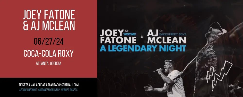 Joey Fatone & AJ Mclean at Coca-Cola Roxy